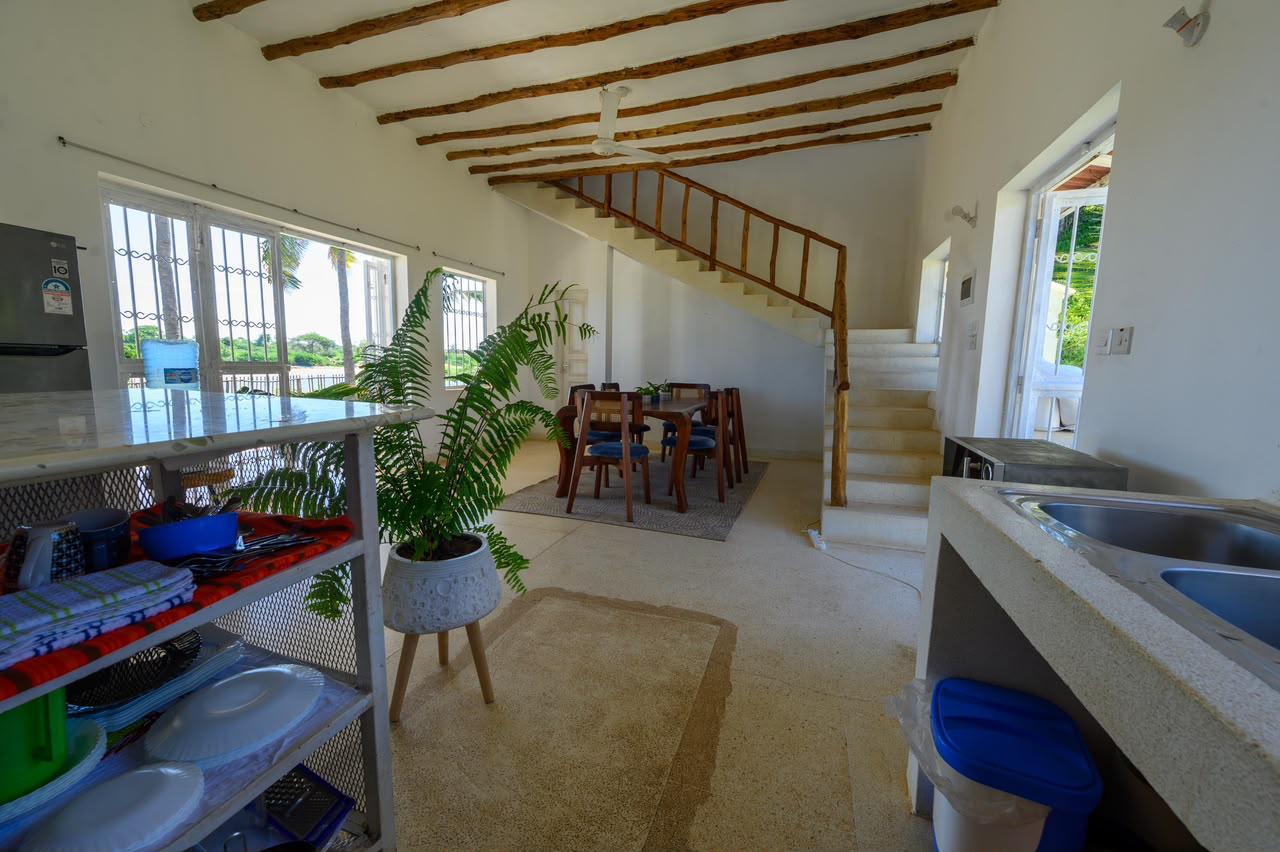 The peaceful surroundings of Hippo House Malindi
